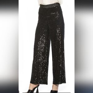 NWT.   Messini sequin pants chocolate   Brown Pants.Size PXl